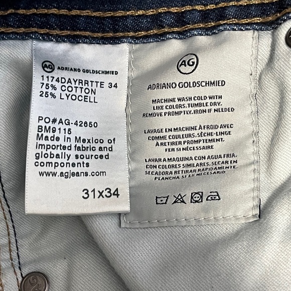 AG Goldschmied Graduate Tailored Leg Men's Blue Jeans sz 31 Cropped - Picture 11 of 13